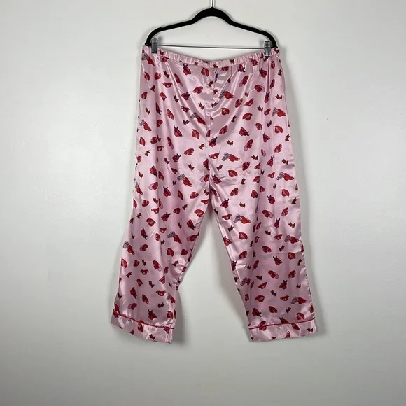 Robert Louis silk blend loungewear drawstring waist short sleeve button down - Picture 7 of 8